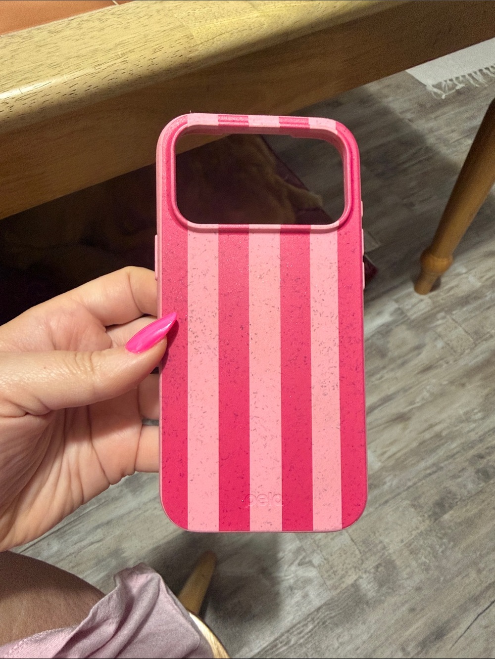 Pink Stripe Protective Phone Case - Brand Unspecified